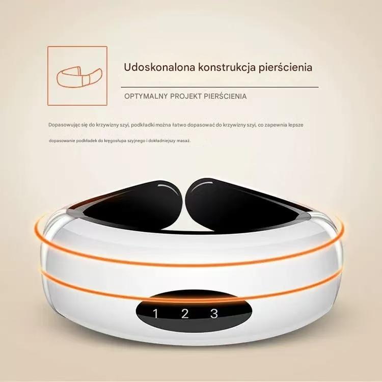Przenośny masażer szyi na podczerwień – urządzenie do łagodzenia bólu szyi i relaksu – idealny prezent