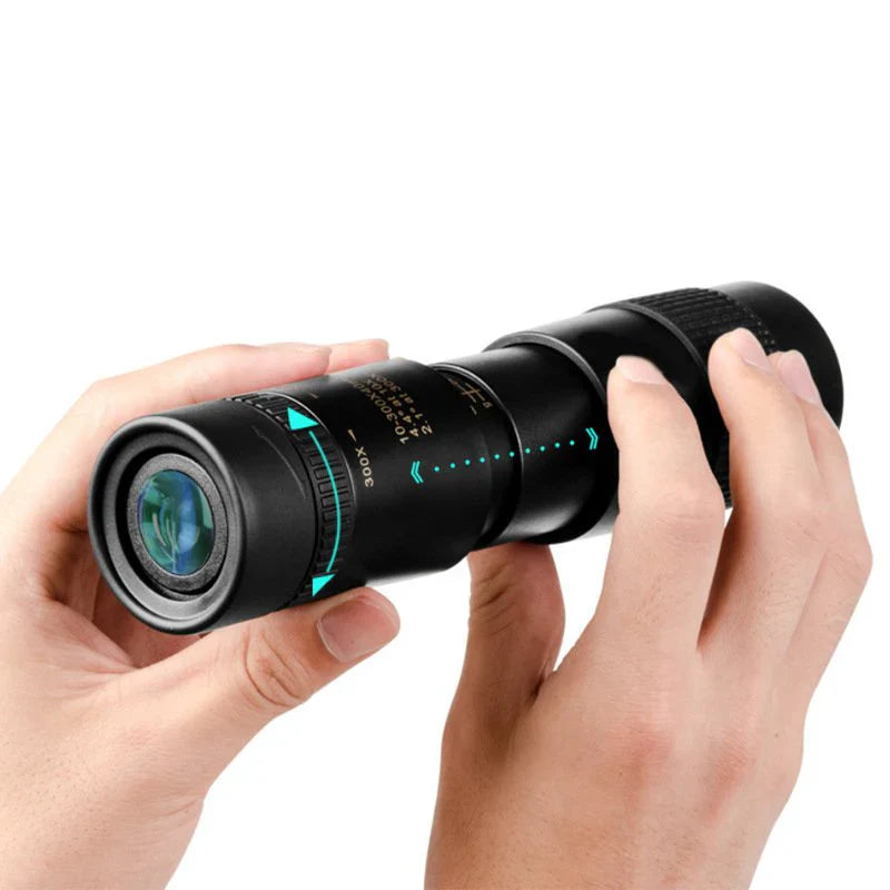 10–300× Zoom HD przenośny, wysokowydajny teleskop do obserwacji na duże odległości, specjalnie zaprojektowany do oglądania ciał niebieskich i gwiazdozbiorów
