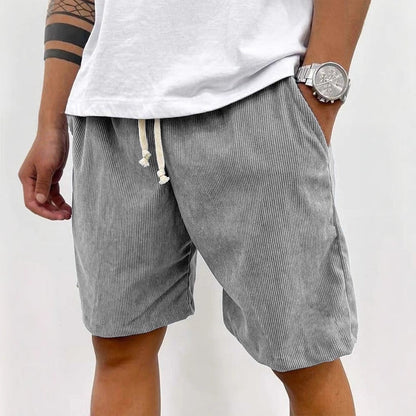 🔥 Najwygodniejsze męskie letnie szorty z manchesteru – luźny krój, regulowany pas i styl na co dzień! 👖✨