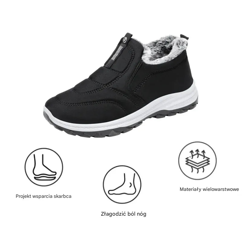 🔥Zimowe Buty Dla Seniorów – Utrzymują stopy w cieple przez cały dzień, nawet przy wietrze, mrozie, deszczu i śniegu. Wsparcie łuku stopy i antypoślizgowa podeszwa