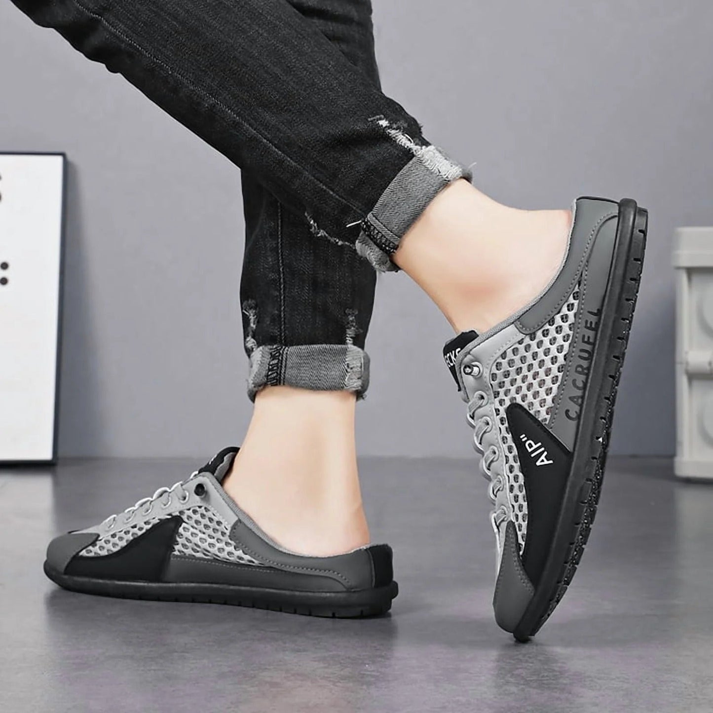 🔥 Oddychające lekkie męskie buty wsuwane – komfort bez bólu stóp przez cały dzień