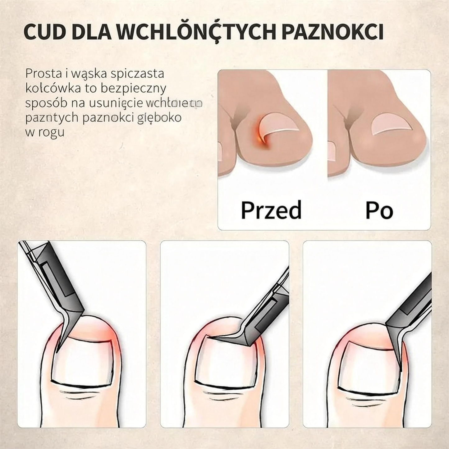Specjalnie zaprojektowane dla seniorów nożyczki do paznokci przeciw rozpryskiwaniu , z lupą 🔍 dla precyzyjnego i bezpiecznego przycinania