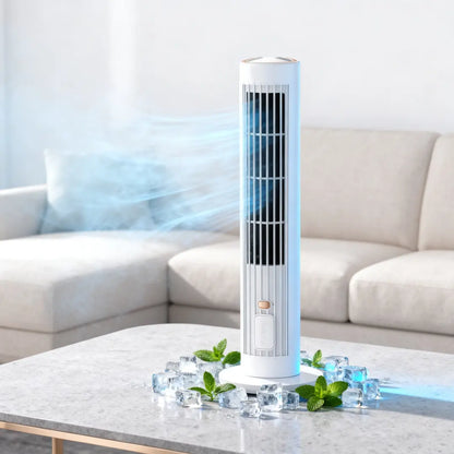 [🎉Ekskluzywna oferta dla członków]❄️ 2 w 1 ładowany przez USB biurkowy i stojący wentylator wieżowy – cichy mini wentylator do biura, nauki, kempingu i użytku na zewnątrz | przenośny, silny strumień powietrza, letni hit 🔥