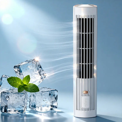 [🎉Ekskluzywna oferta dla członków]❄️ 2 w 1 ładowany przez USB biurkowy i stojący wentylator wieżowy – cichy mini wentylator do biura, nauki, kempingu i użytku na zewnątrz | przenośny, silny strumień powietrza, letni hit 🔥