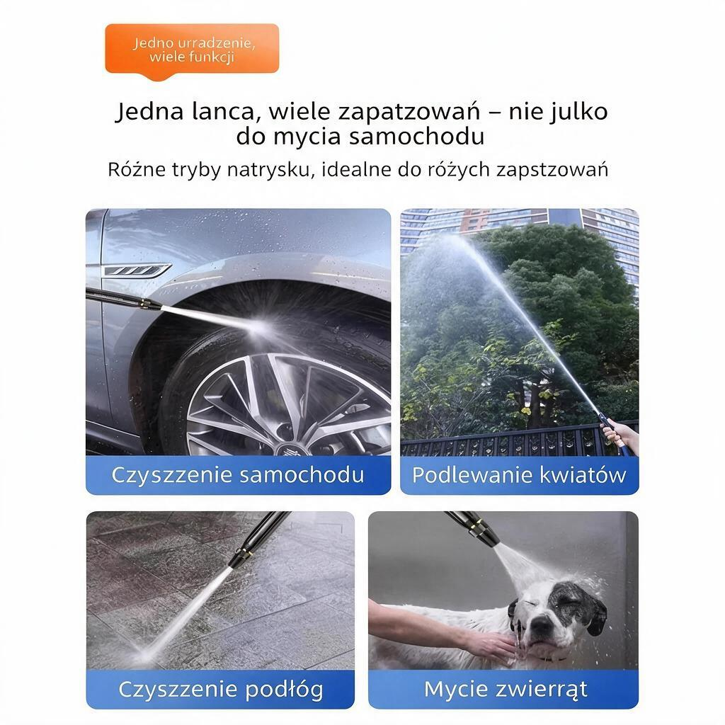 Wysokociśnieniowy pistolet do podlewania – Zamień wąż ogrodowy w skuteczne narzędzie do czyszczenia